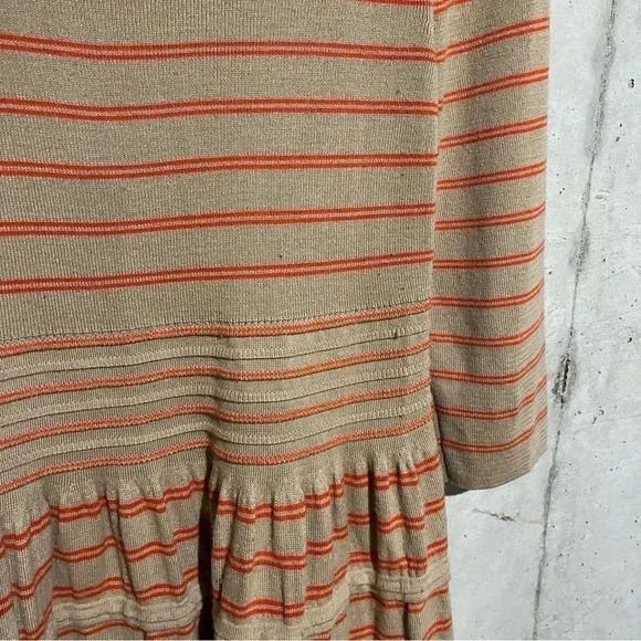 Anthropologie Knitted and Knotted Knit Elodie Striped Sweater Dress Scoop Neck - Picture 12 of 12